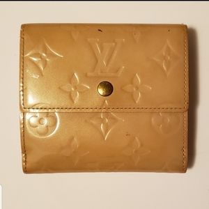 Auth  Louis Vuitton Monogram Vernise Elise Wallet